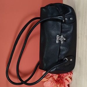 Vintage Cynthia Rowley pebbled leather shoulder bag